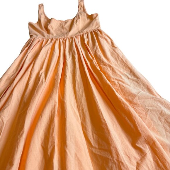 Cinq a Sept Kilah Orange A-Line Dress Sleeveless Defined Waist Size 10 Women's - Picture 10 of 14